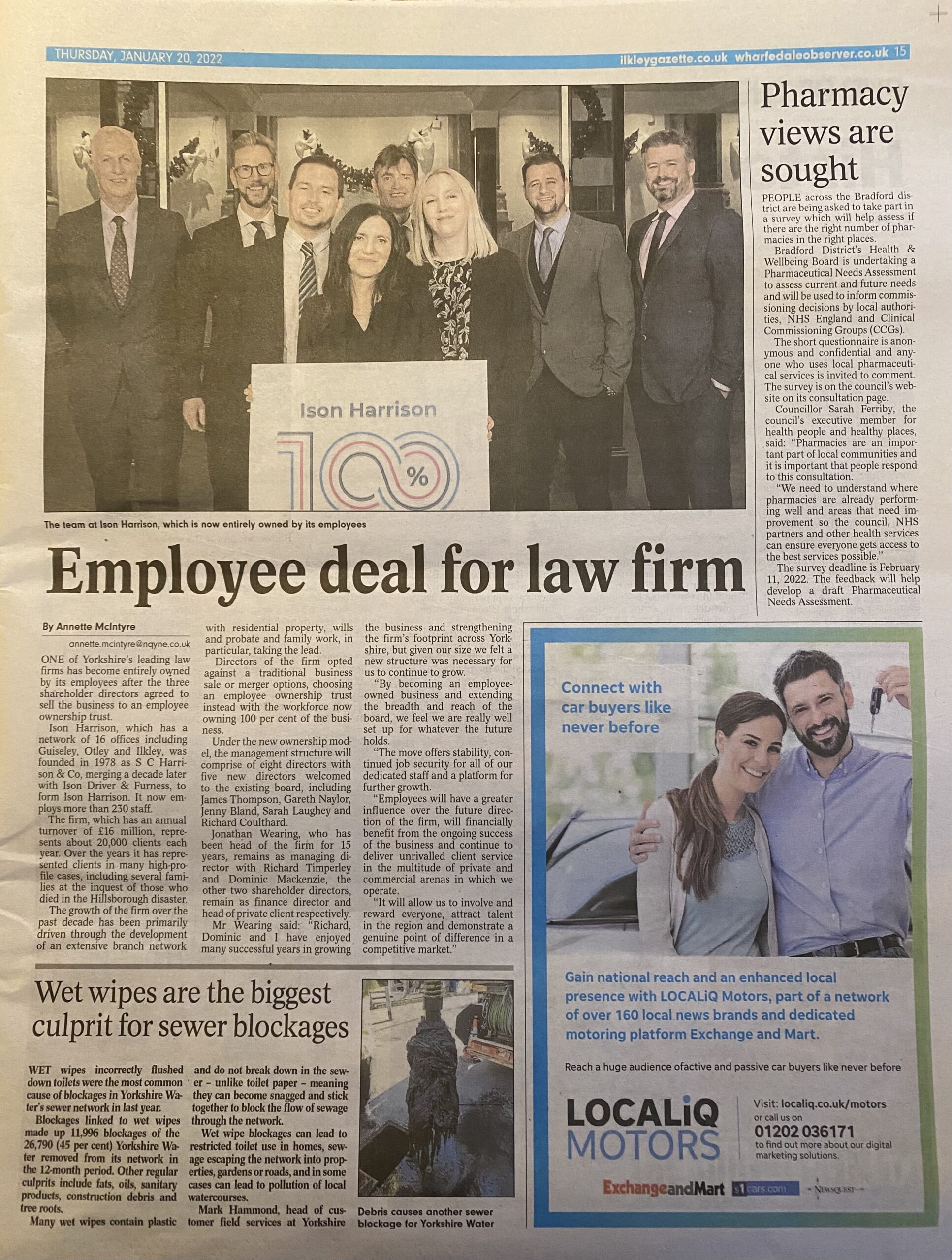 Looking Back On A Milestone Year For Ison Harrison The Yorkshire Law Firm