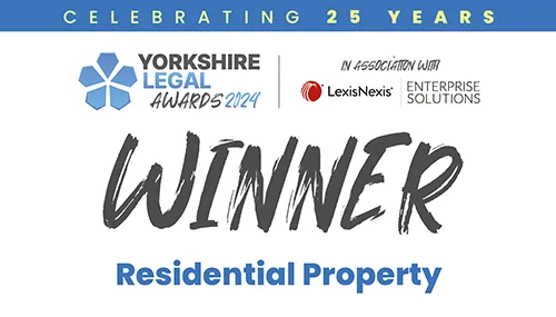 Yorkshire Legal Awards - Winner - Residential Property